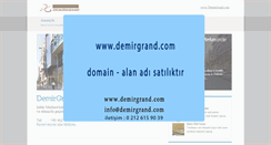 Desktop Screenshot of demirgrand.com